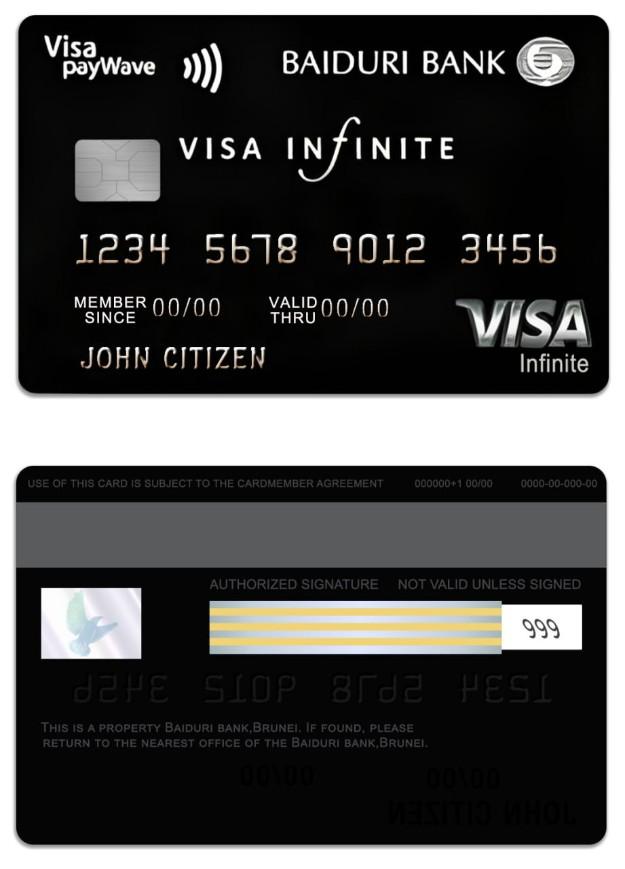 Brunei Baiduri Bank Visa Infinite Credit Card